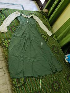 Green Long Sleeve Maxi Dress
