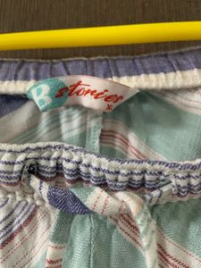 BStories Striped Culottes Shorts