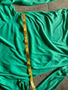 Green Zip Detail Sweatshirt
