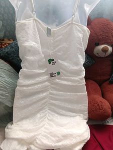 Elegant White Lace Mini Dress