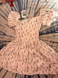 Floral Puff Sleeve Mini Dress