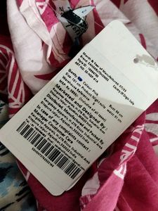 Pink Floral Print Long Shrug (Women's)