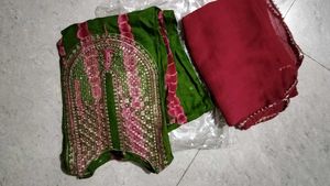 Embellished Kurta Set with Dupatta