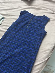 Vibrant Blue Printed Kurta