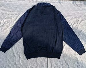 Navy Blue Patterned Sweater