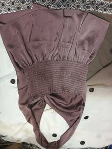 Elegant Knotted Satin Dress