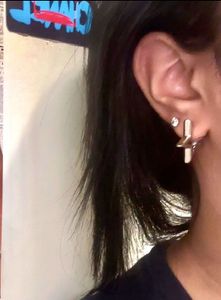 y2k stare heart hoops earrings set
