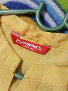 Yellow Casual Kurta