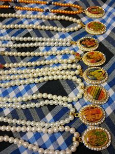 pearl Mala with locket