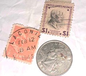 1940s USA Vintage stamps