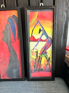 Framed African Art Prints (Set of 2)