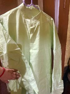 Men's Ethnic Light Green Kurta Set