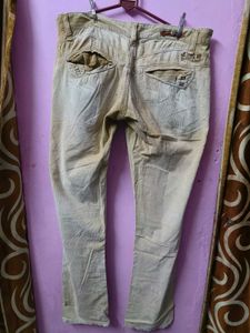 Men's Beige jeans