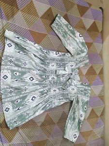 Boho Print Smocked Kurta