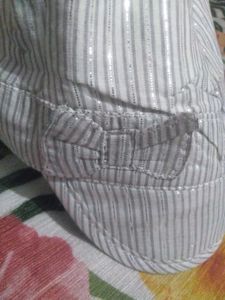 Striped Sequined Cap