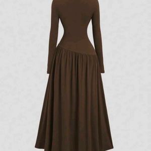 Elegant Long Sleeve Maxi Dress