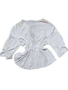 White Embroidered Short Kurti/Top
