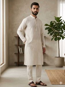 Men's Striped Kurta
