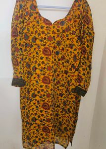 Tailored Floral Print Kurta