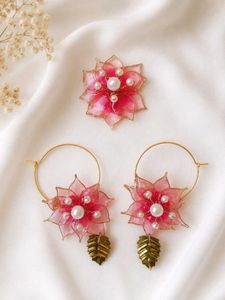 🌺Floral Resin Earing 🌺