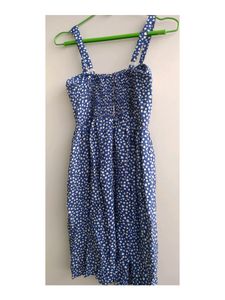 Blue Polka Dots A Line dress