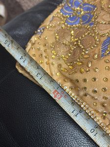 Embellished Beige Ethnic Blouse