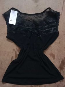 black Y2K top net chatpata