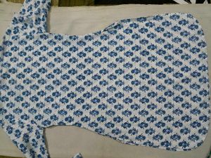 Blue Floral Print Top