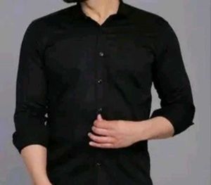 Men's Classic Black Button-Down Shirt