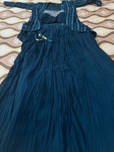 Elegant Teal Lehenga Choli with Jacket