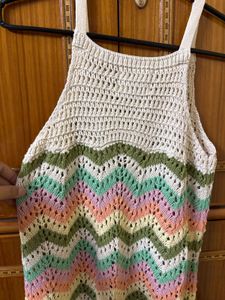 Boho Crochet Chevron top