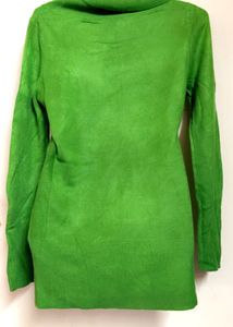 Green Turtleneck Sweater( Stretchable)