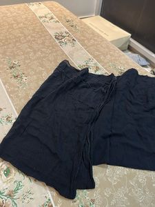 Black Crinkled Dupatta