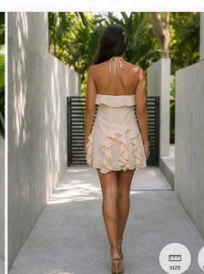 Chic Ruffle Halter Dress