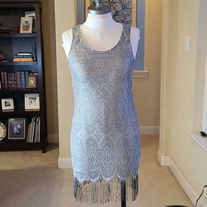 Sparkling Flapper Fringe Dress