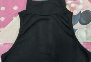 Sleeveless Black Top