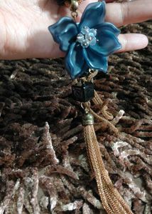 Boho Flower Tassel Pendant Necklace