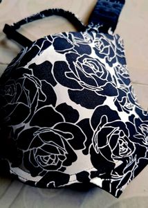 Black Printed Bra