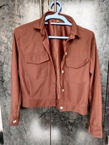 Cropped Corduroy Jacket