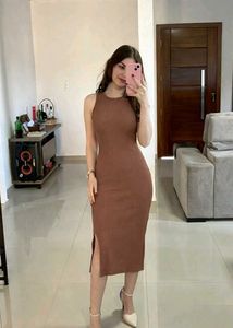 Ribbed Tank Midi Dress