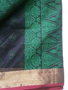 ‼Price Drop‼Black Colour silk Cotton Saree