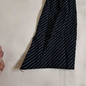Y2k Vintage 2000s Office Siren Striped Fitted Top
