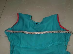 Beautiful Teal Embroidered gown