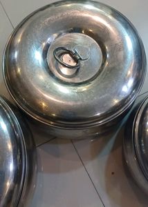 Set If 3 Stainless Steel Casserole Storage