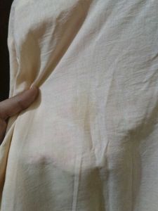 White Kurta with Pink Embroidery