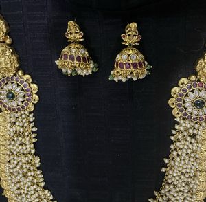 Exquisite Indian Traditional Long Necklace Set