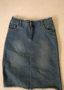 Women's Blue Denim Skirt