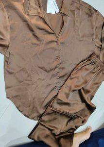 Masha Brand Brown Night Suit