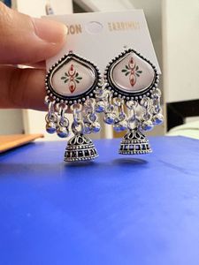 Boho Jhumka Earrings