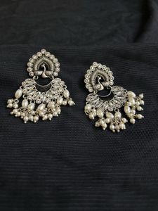 Peacock Pearl Dangler Earrings